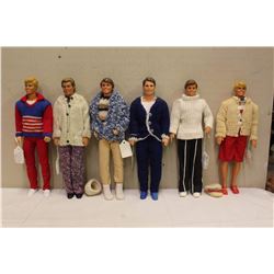 Lot of Ken Fashion Dolls (6)
