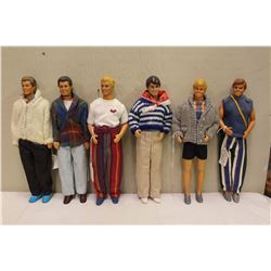 Lot of Ken Fashion Dolls (6)