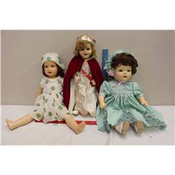 1934 Flossie Flirt Ideal Doll, 1941&1953 Reliable Dolls(Princess Elizabeth&Eaton's Beauty)
