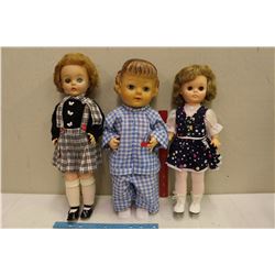 1957 Reliable Baby Bubbles Doll, 1974 Regal Karen Magnusson Doll&An Unknown Doll
