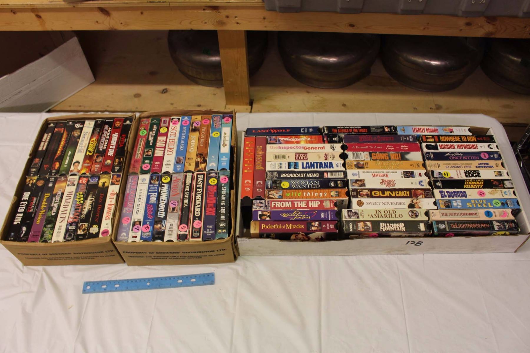 3 Boxes Of VHS Movies