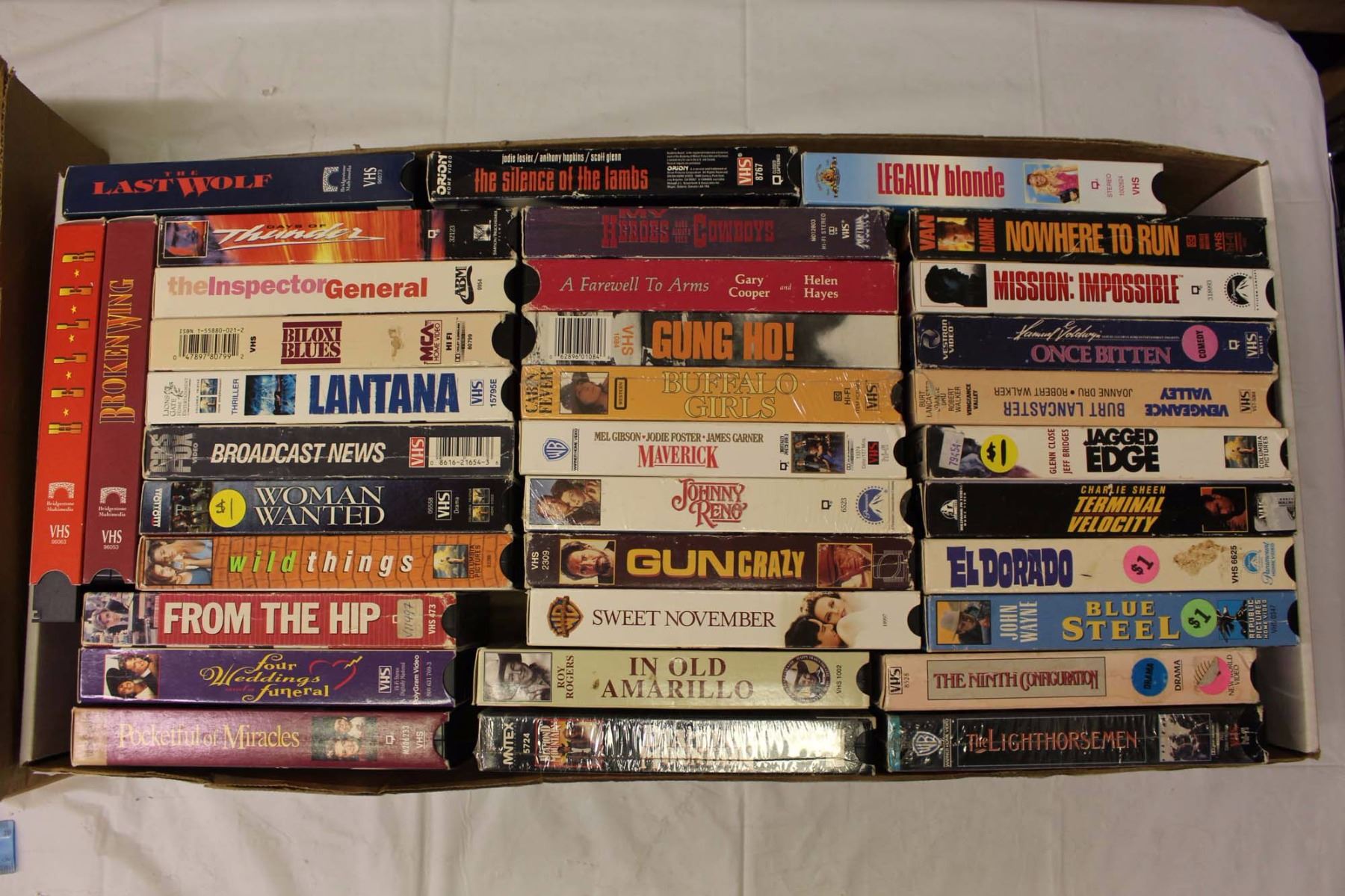 3 Boxes Of VHS Movies
