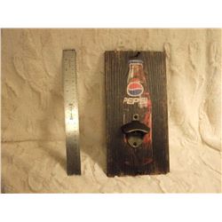 Pepsi Wood Sign w/Opener