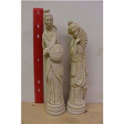 Pair Oriental Figurines