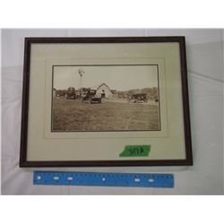 Framed Vintage Farm Photo