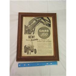 Framed 400 Case Advertisement