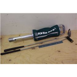 Bag Shag Golf Ball Retriever w/Golf Clubs (2)