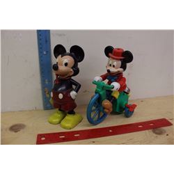 Two Vintage Mickey Mouse Toys