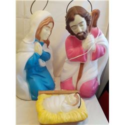 Nativity Scene Outdoor Decorations (Hard Plastic)