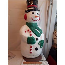 Snowman Outdoor Decoration (Hard Plastic)(Working)