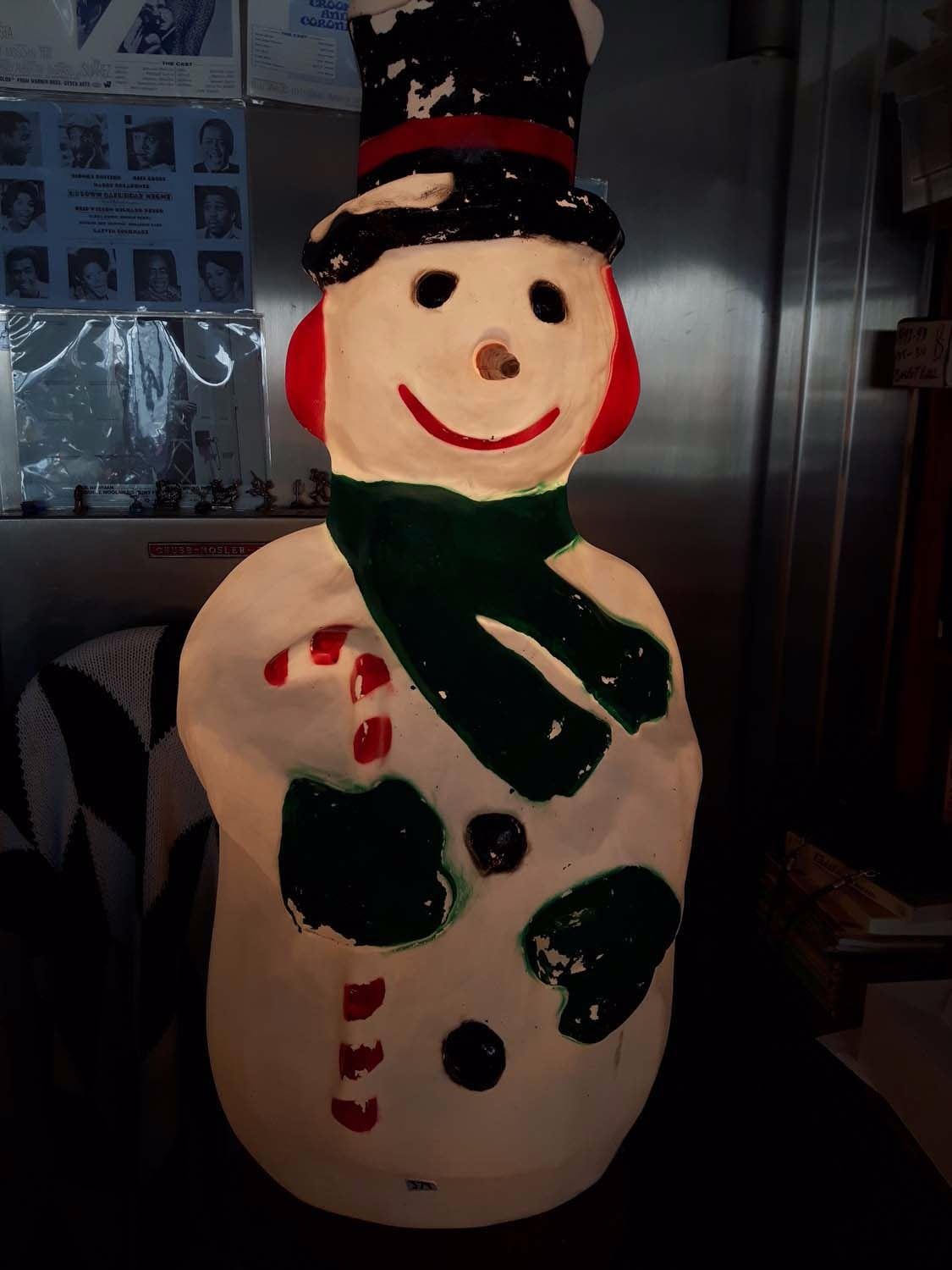 Snowman Outdoor Decoration (Hard Plastic)(Working)