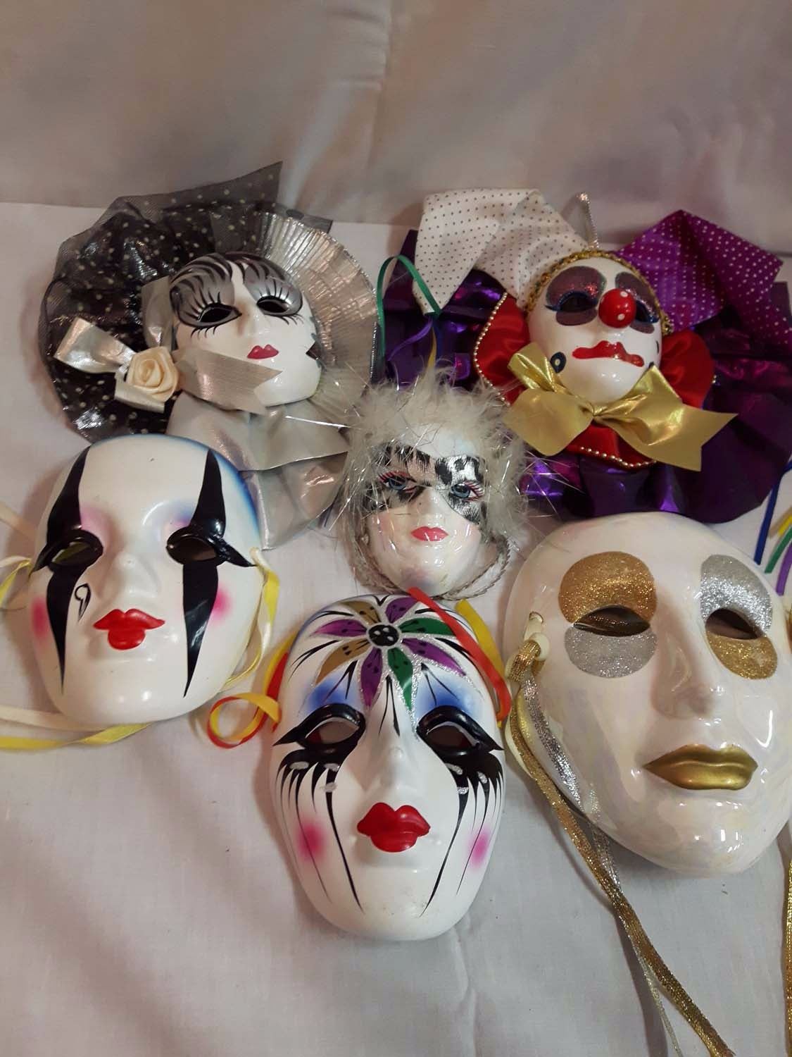 Lot of Decorative Ceramic Masks (6)