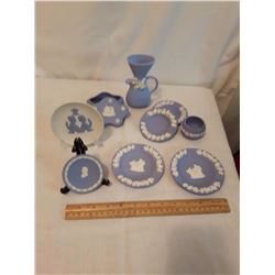 Lot of Blue&White Wedgewood Style Pieces