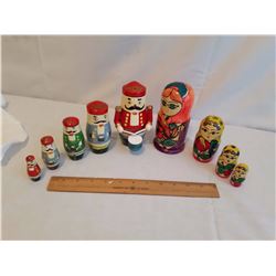 Wooden Stacking Dolls (2 Sets)