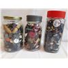 Image 1 : 3 Jars of Buttons