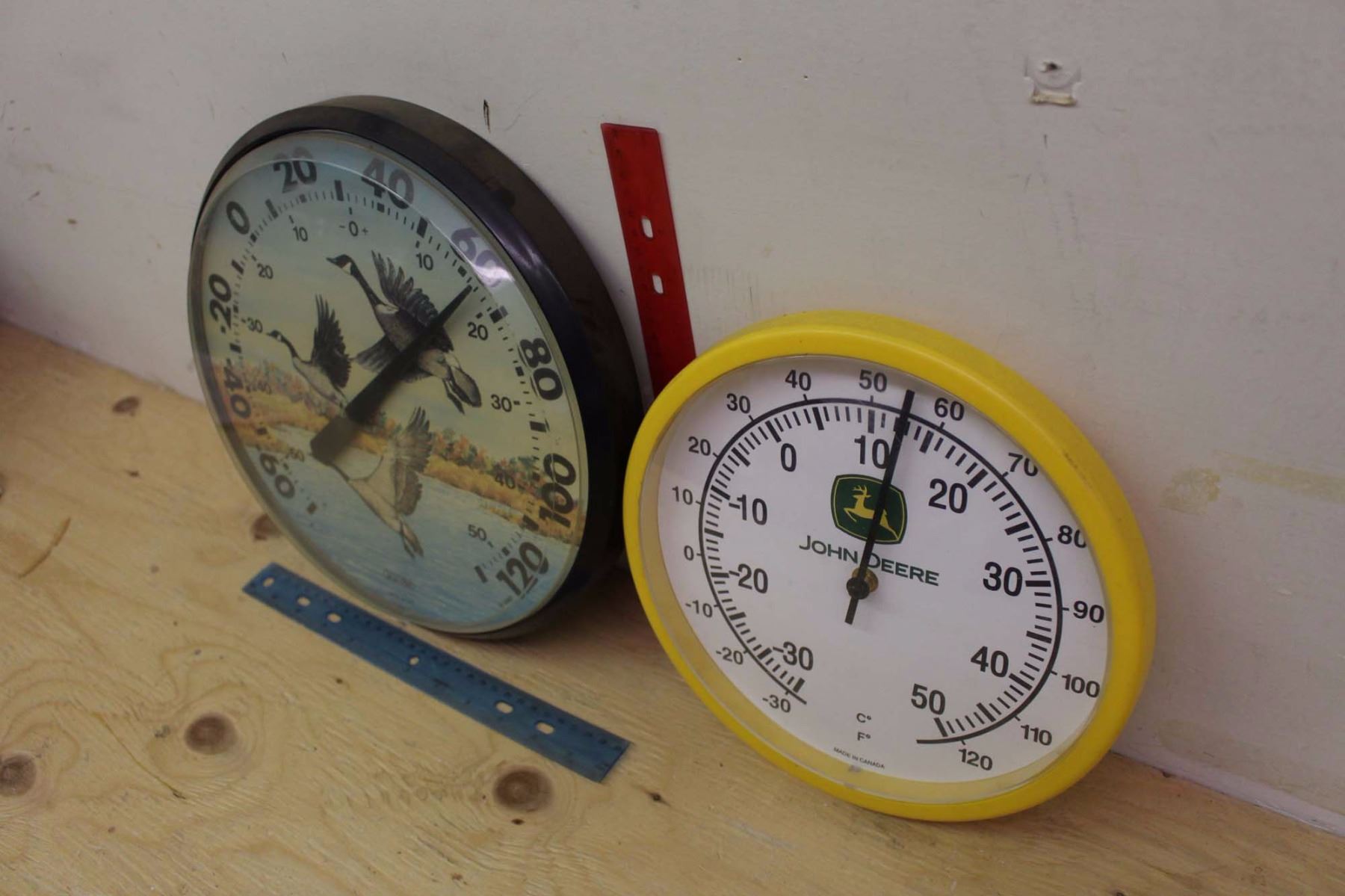 John Deere& AcuRite Plastic Thermometers