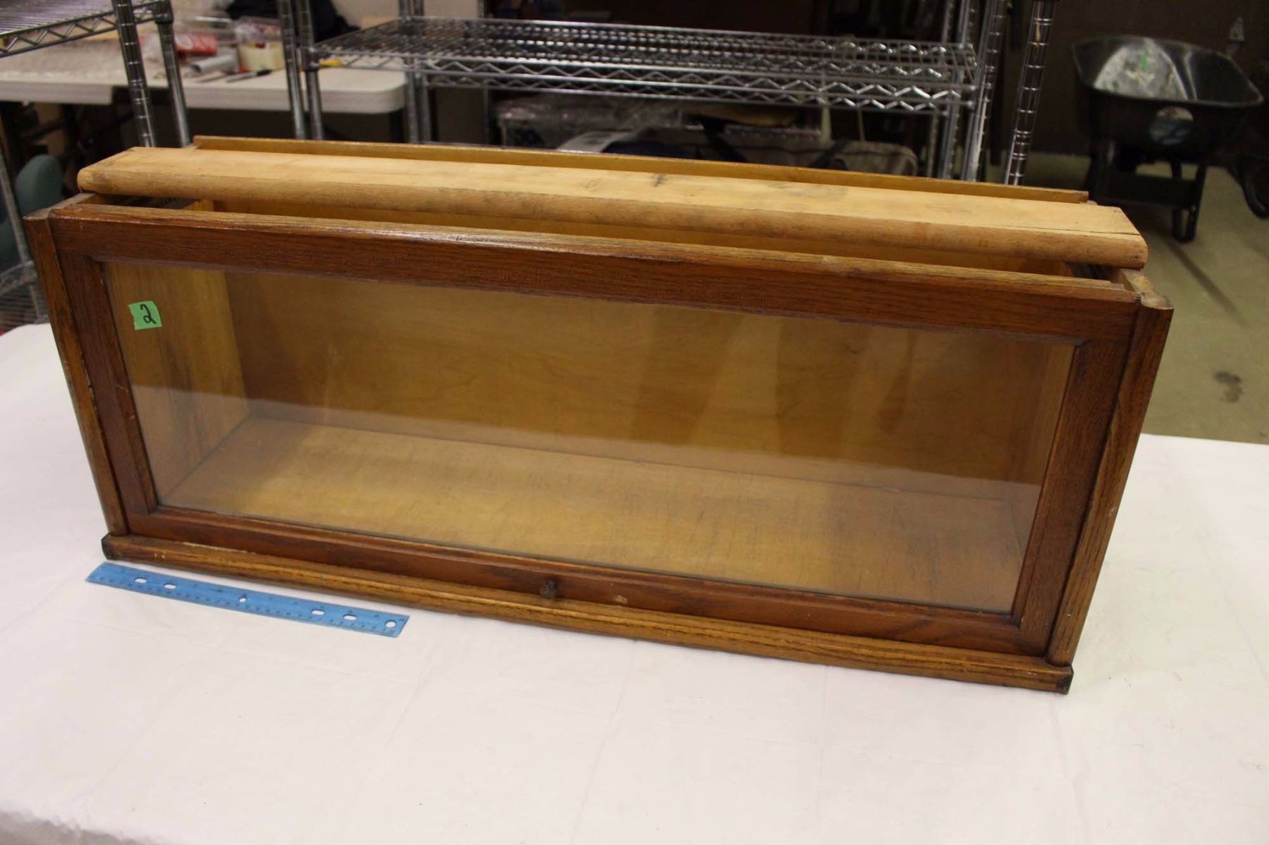 Oak Book Display Case (2 Sections)