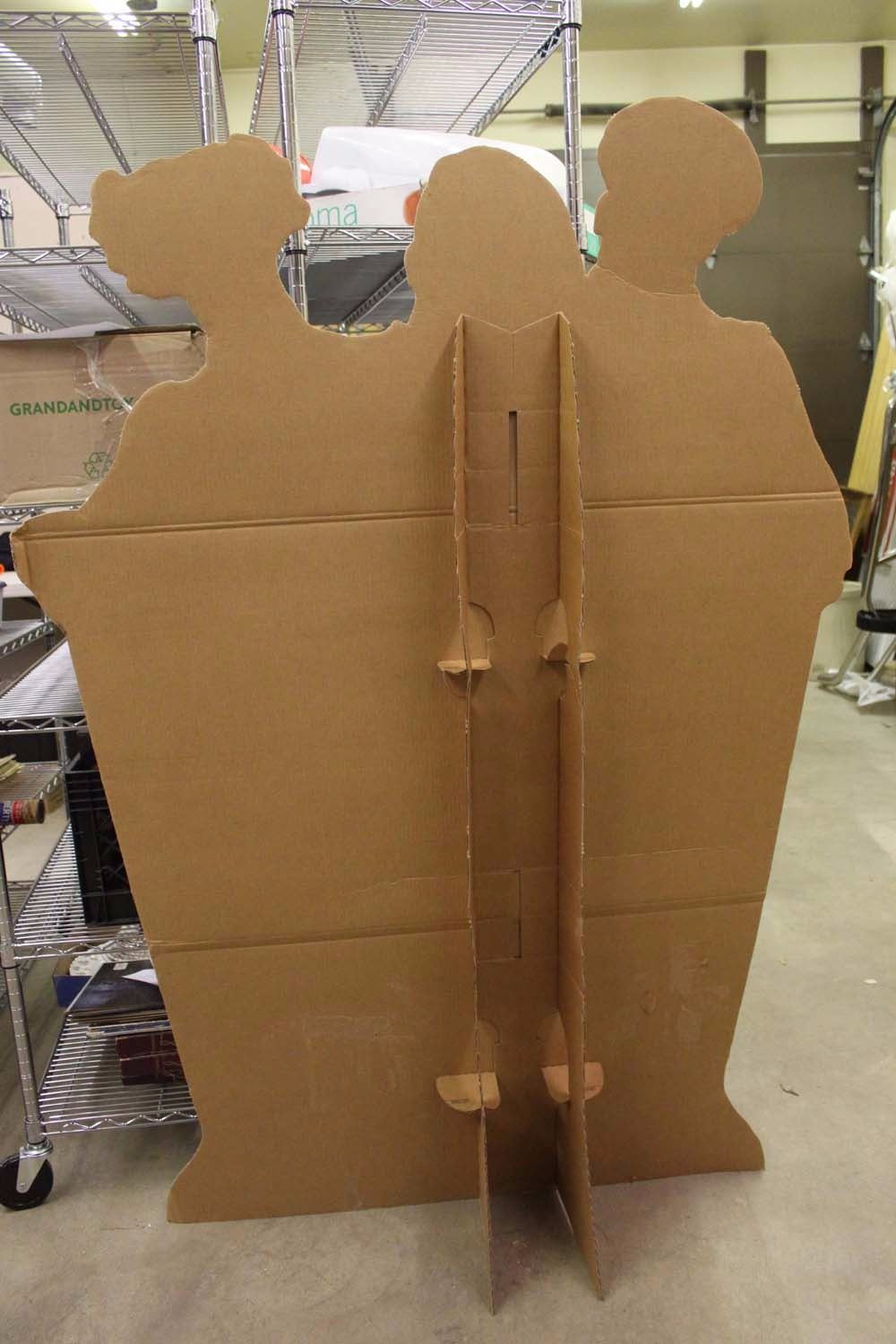 Three Stooges Stand Up Cardboard Advertisement(67" Tall)