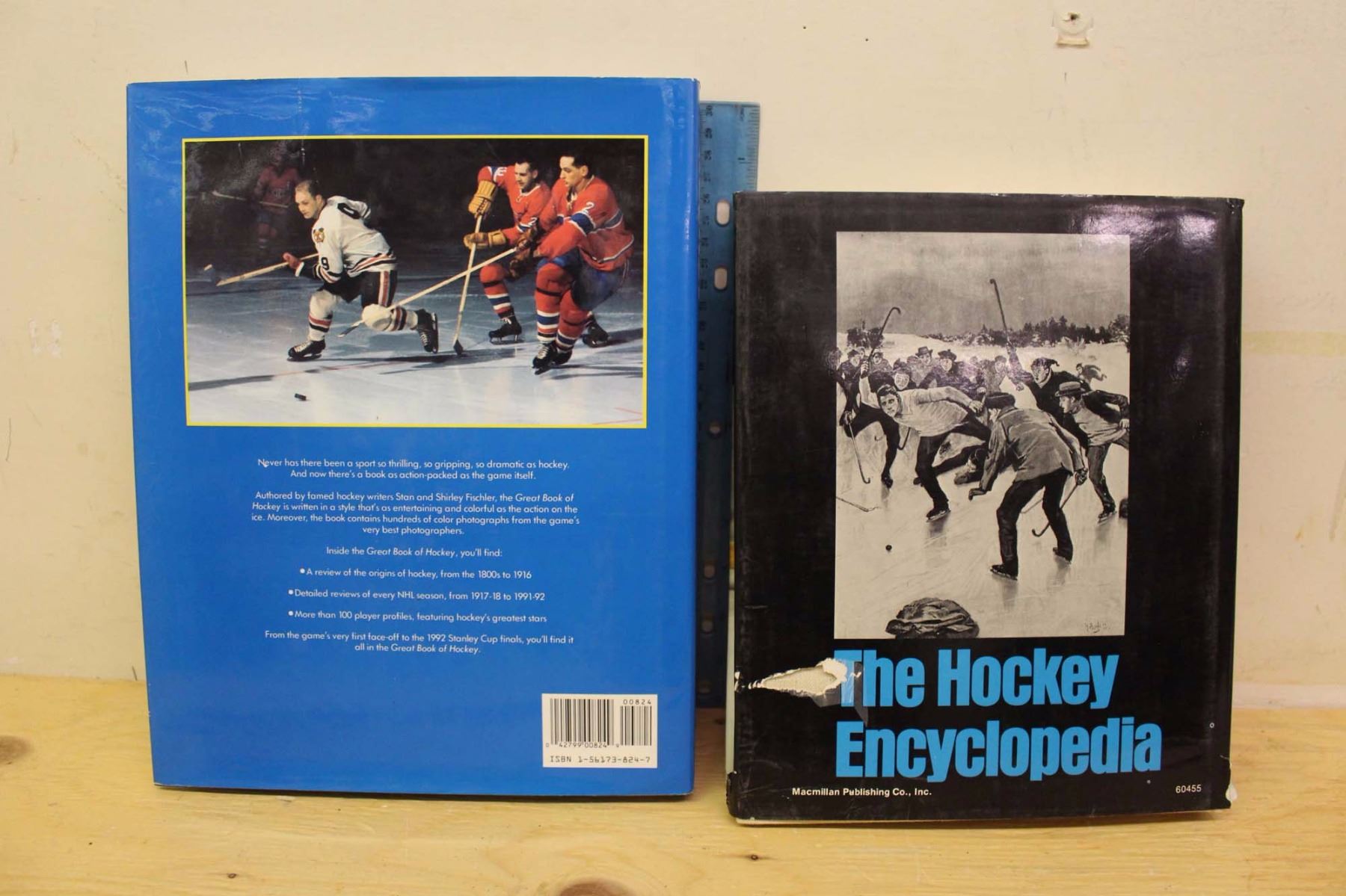 Pair Of Large Hardcover Hockey Books