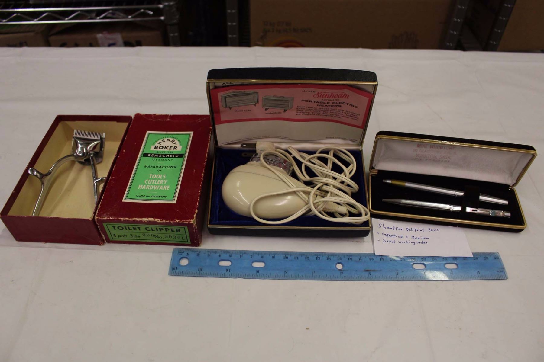 Henry Boker Clipper, Philishave Razor&Sheaffer Ballpoint Pens