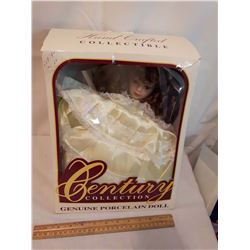 Hand Crafted Century Collection Genuine Porcelain Doll