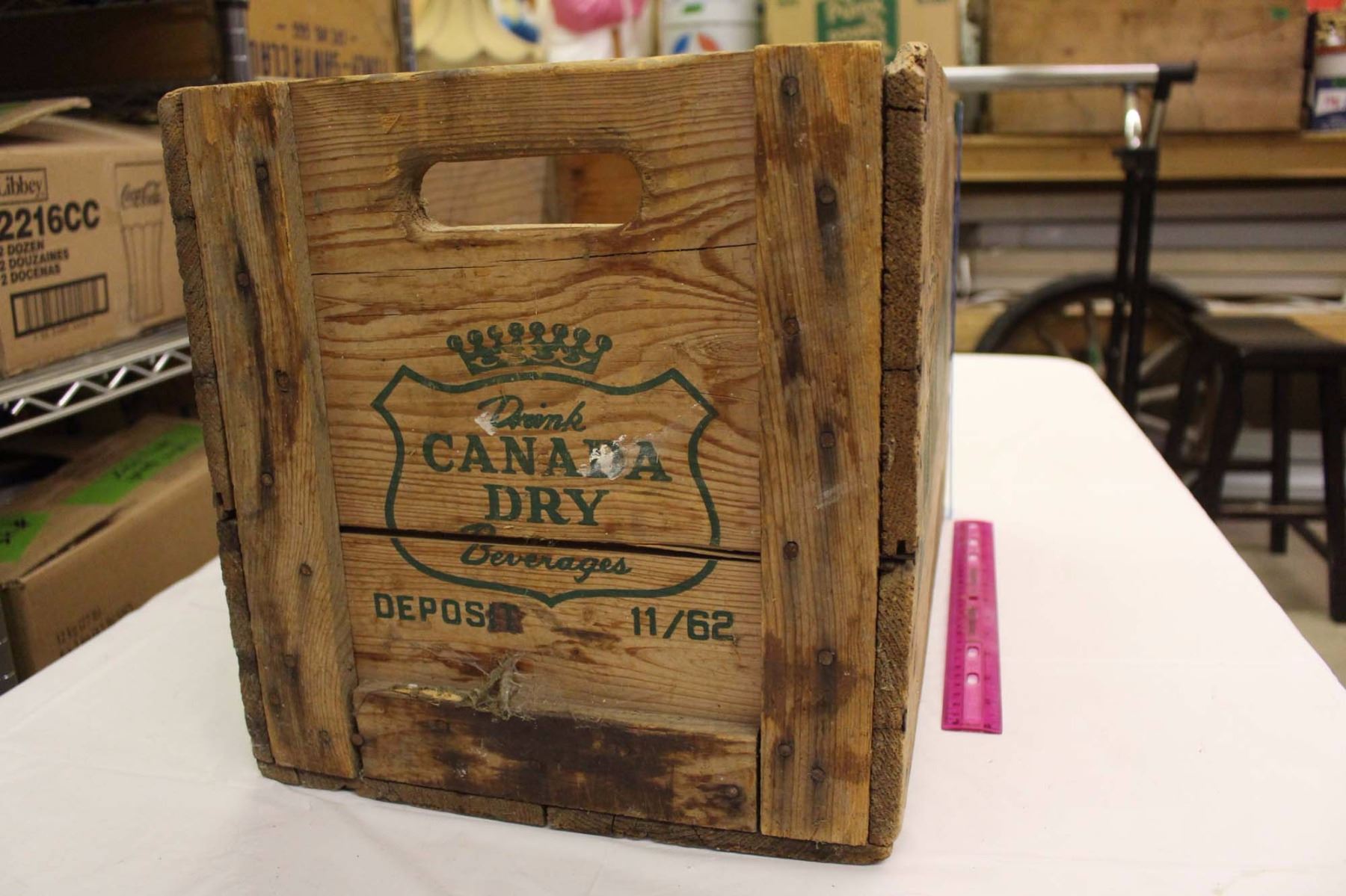 Canada Dry Wooden Crate (17"x13.5"x12")