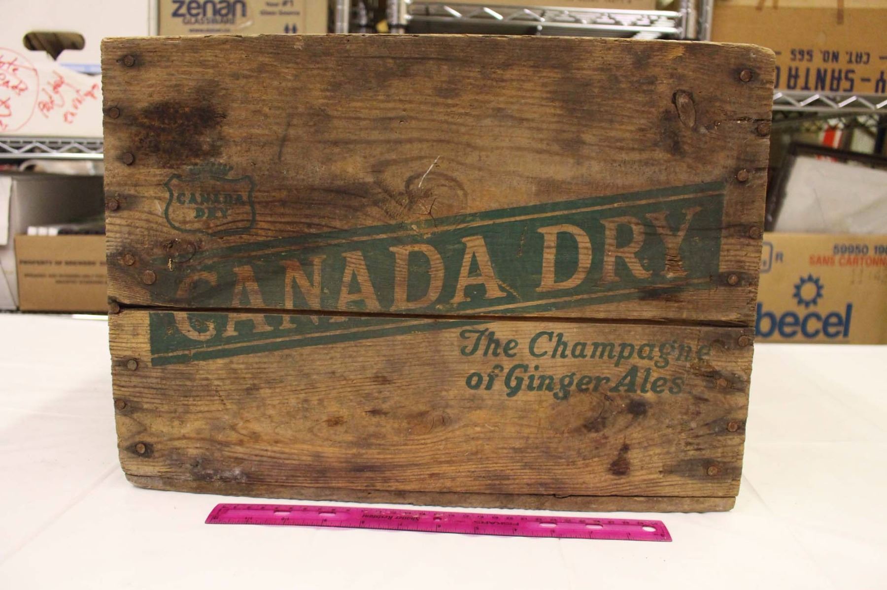 Canada Dry Wooden Crate (17"x13.5"x12")