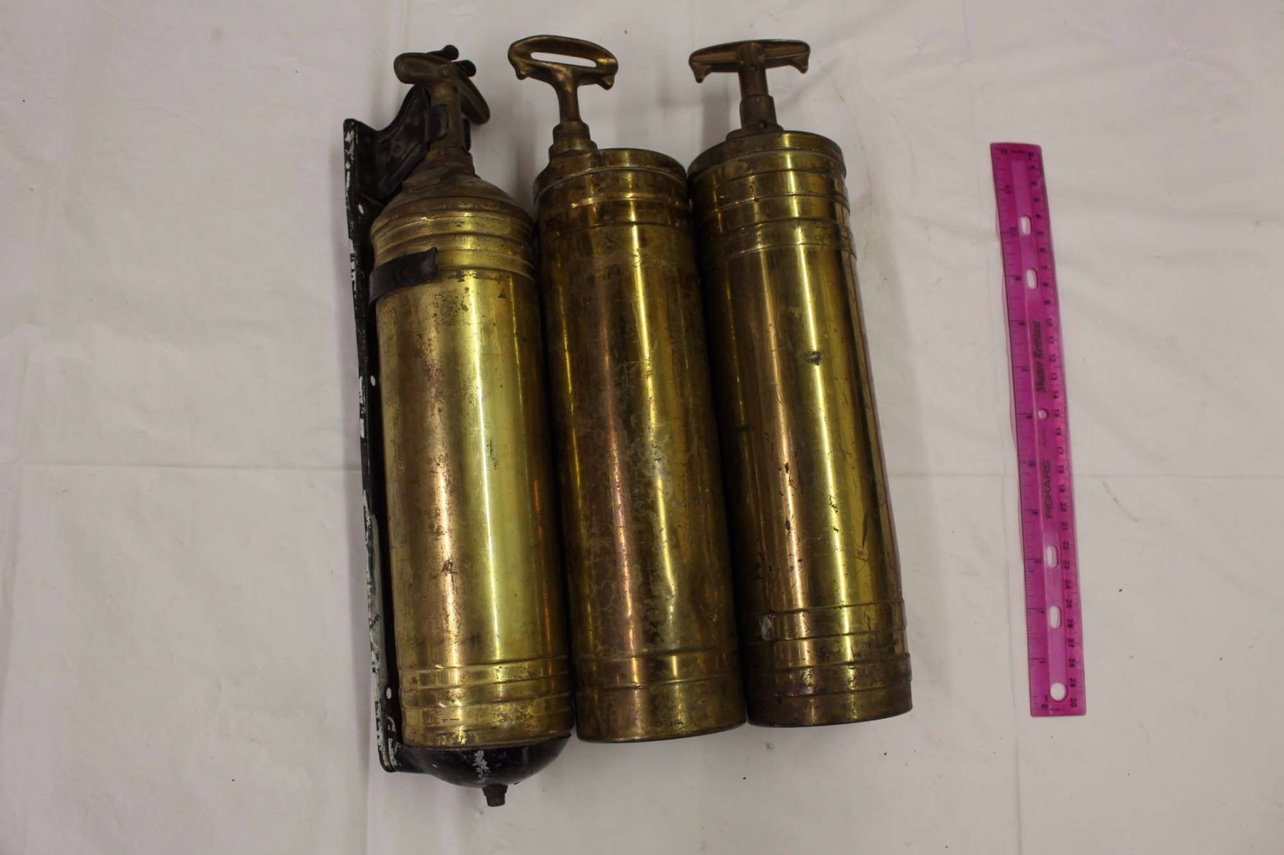 Antique Fire Extinguishers (3)(Pryene, Fire Gun, Unknown)