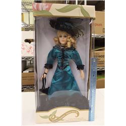 Timeless Treasures Genuine 18" Porcelain Doll w/Stand