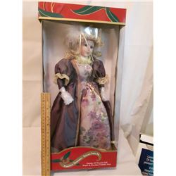 Timeless Treasures Genuine 18" Porcelain Doll w/Stand