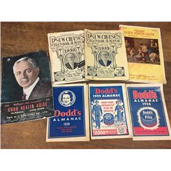 1930's - 50's Almanacs