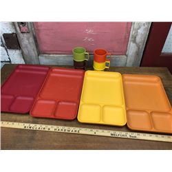 Tupperware Lot Trays and Mugs