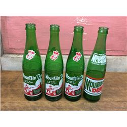 4 Different Mountain Dew Bottles (Hilly Billy Design)