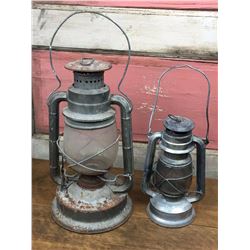 Antique Barn Lanterns Lot (2)