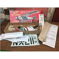 Vintage Spirit of St. Louis, Balsa Wood, Flying Model Kit