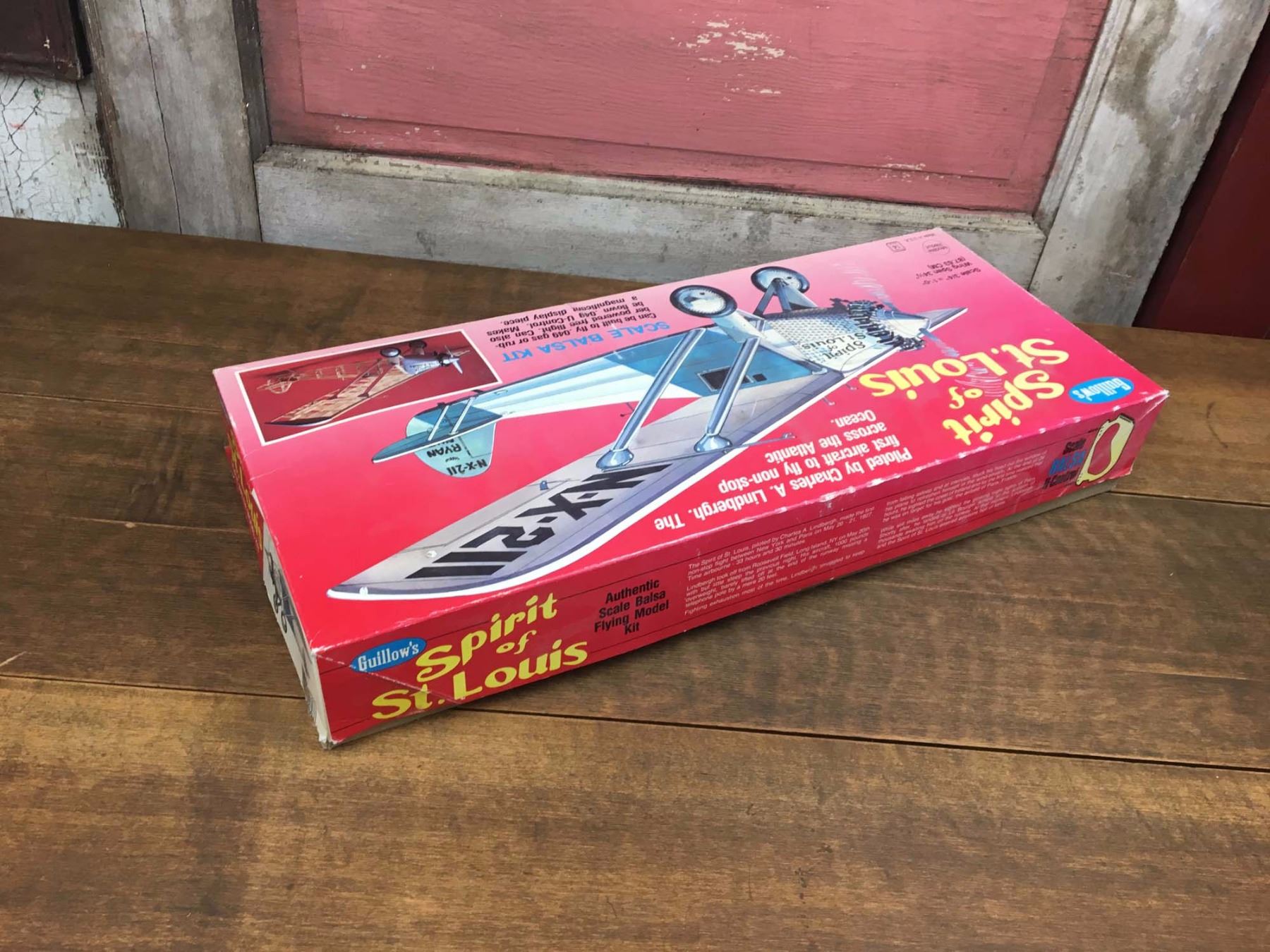 Vintage Spirit of St. Louis, Balsa Wood, Flying Model Kit