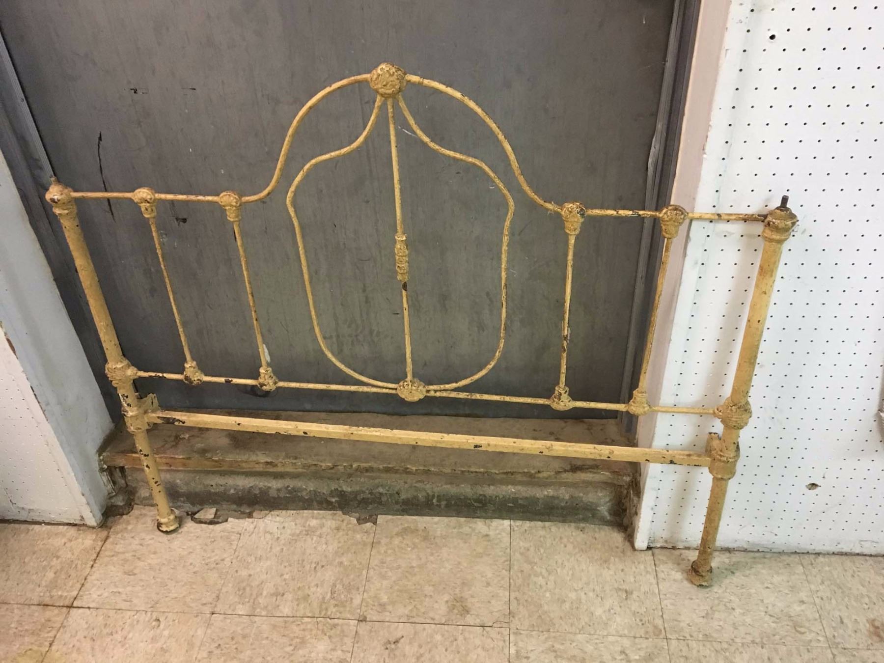 Antique Iron Headboard & Footboard