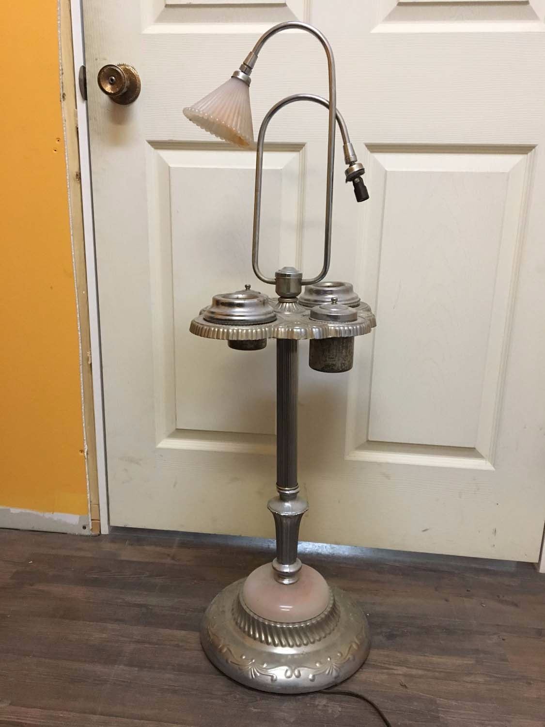 Antique Smoking Stand Lamp Stands 19" Tall