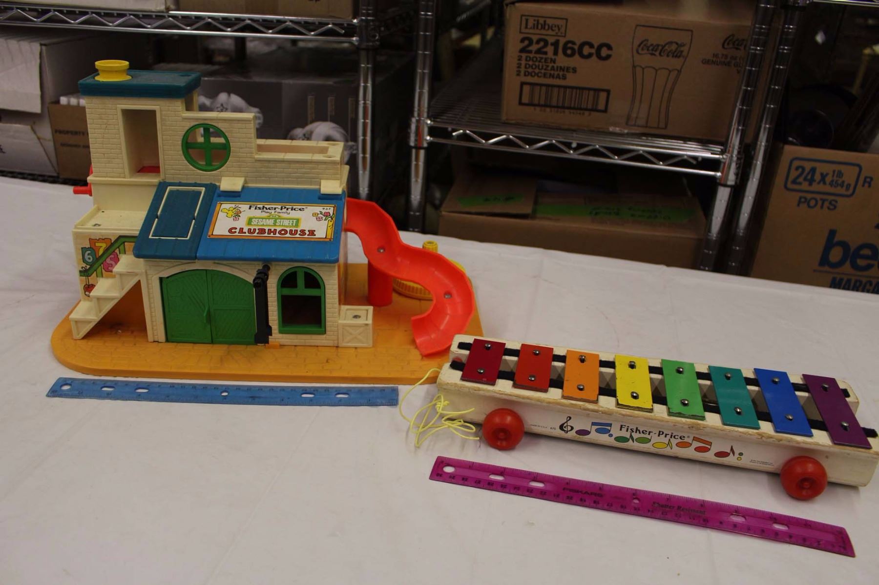 Fisher Price Sesame Street Club House&A Vintage Xylophone