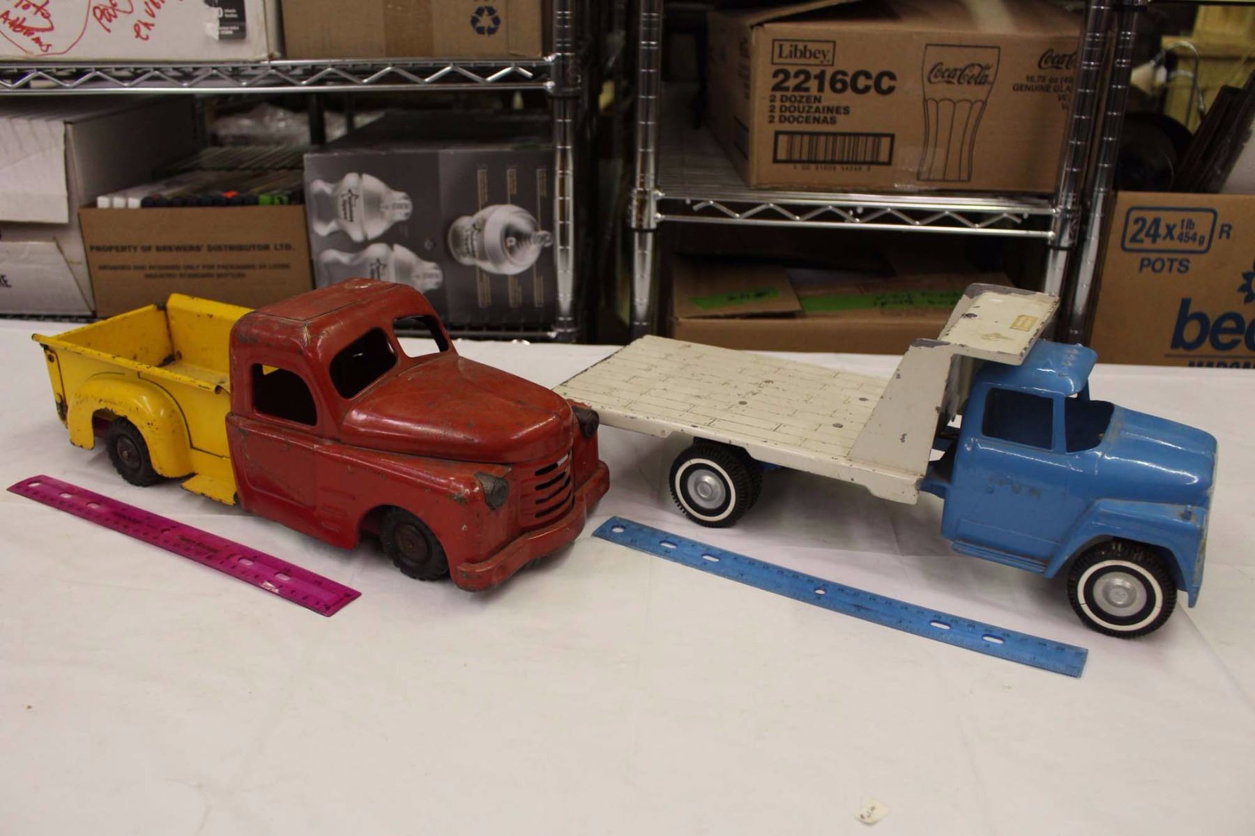 Vintage Toy Trucks(2)(ERTL& Structo)