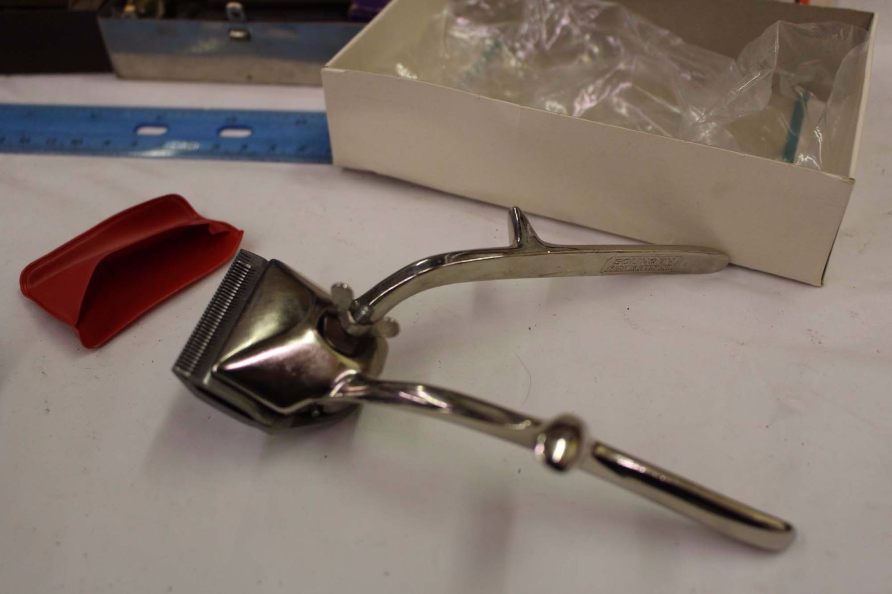 Lot of Vintage Razors w/A Pioneer Belt Buckle