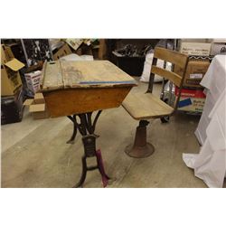 Antique School Desk