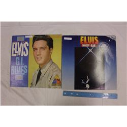 Elvis Presley Records(2)(LPM 1960 G.I Blue&AFL 1972 Moody Blue)