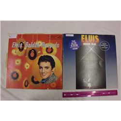 Elvis Presley Records(2)(Moody Blue Blue Vinyl&Elvis' Golden Records)
