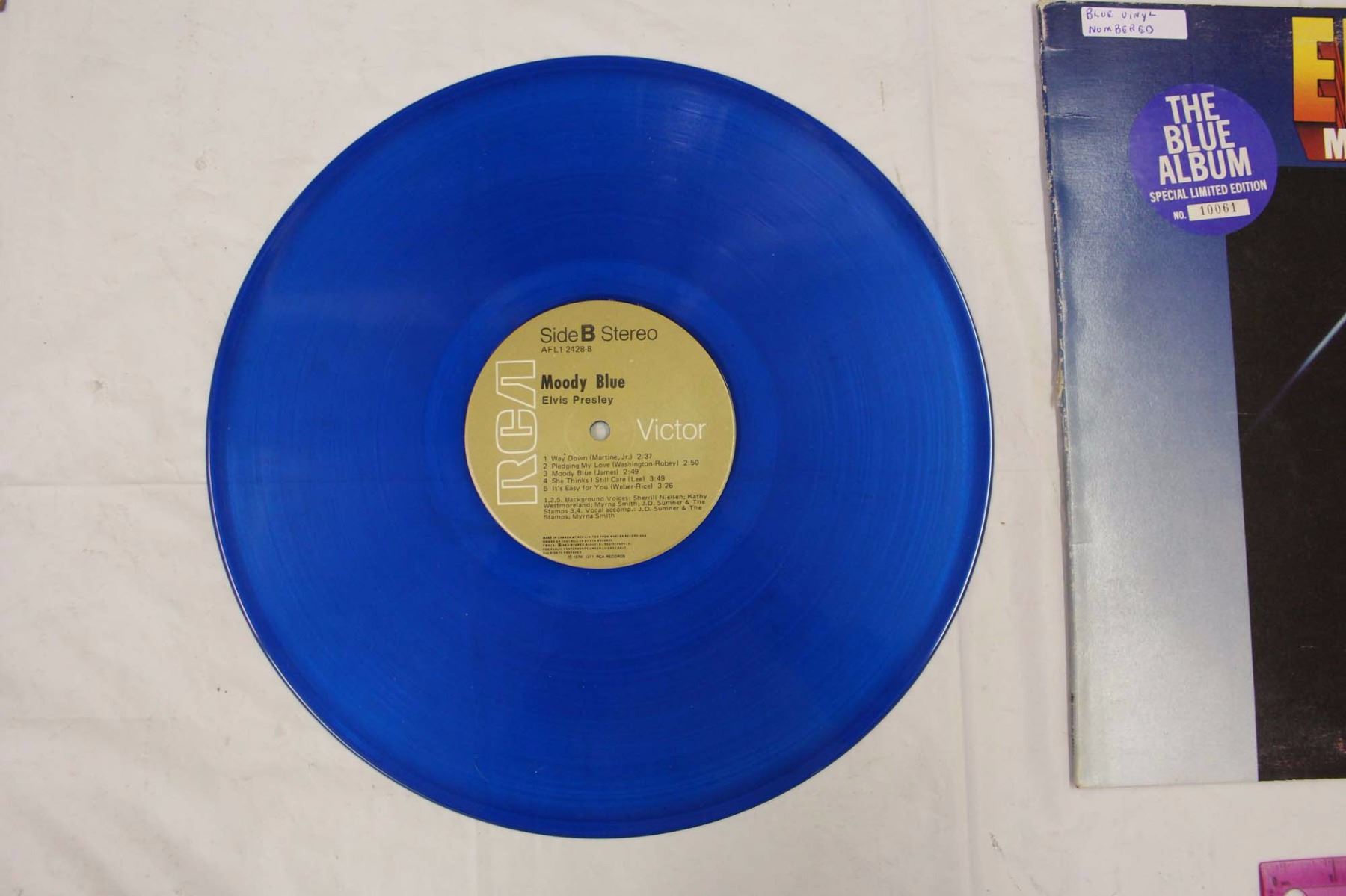 Elvis Presley Records(2)(Moody Blue Blue Vinyl&Elvis' Golden Records)