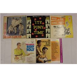 Lot of LP Records(5)(Buddy Holly, The Dave Clark Five, Etc)