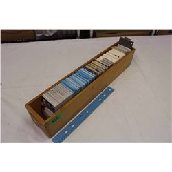 Huge Lot of NHL Cards (Upper Deck&OPC)w/Wooden Holder