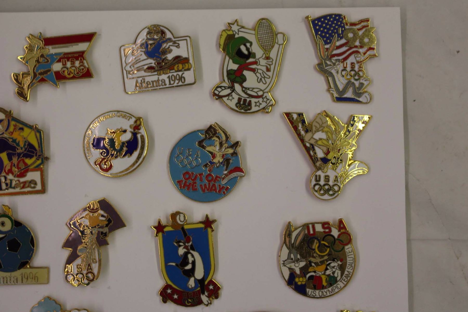 Lot of 31 Atlanta Summer Olympic Games 1991 Metal Lapel Pins