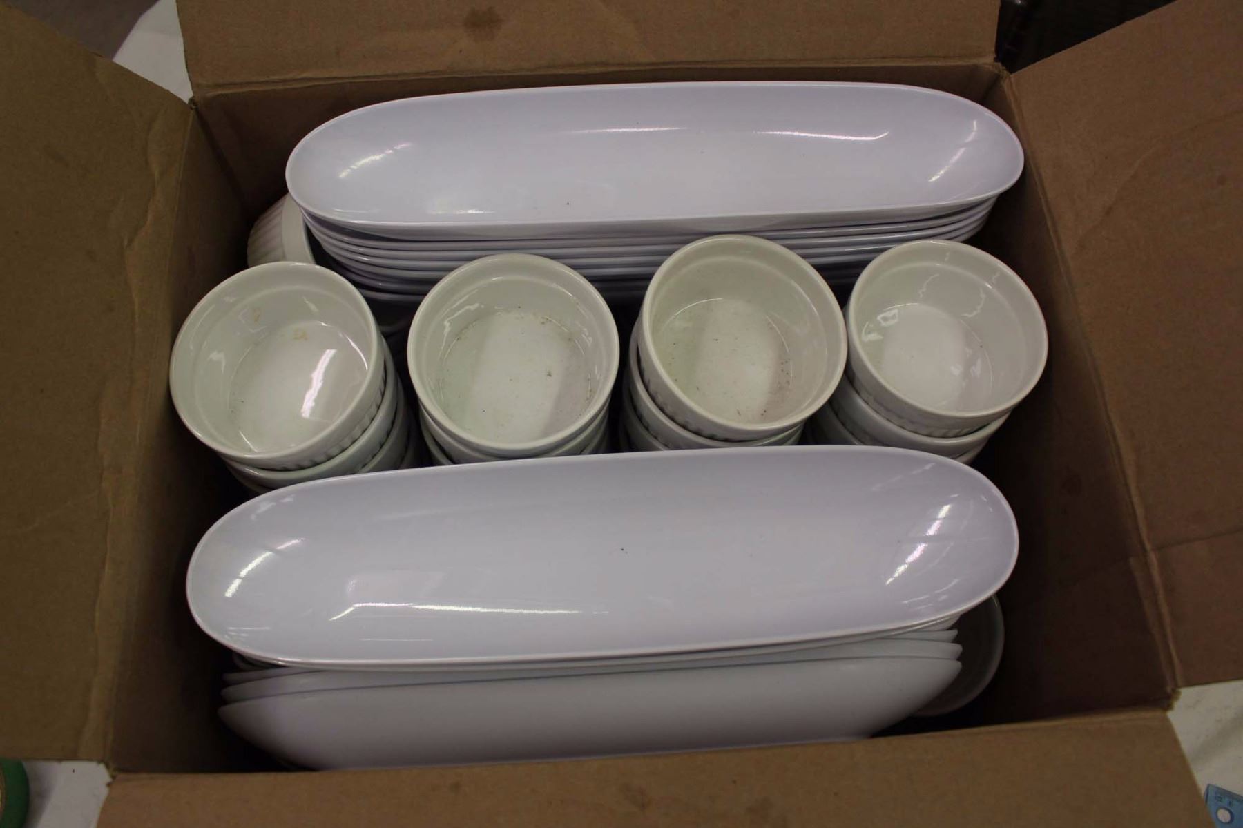 Lot of Dipping Bowls & Serving Trays