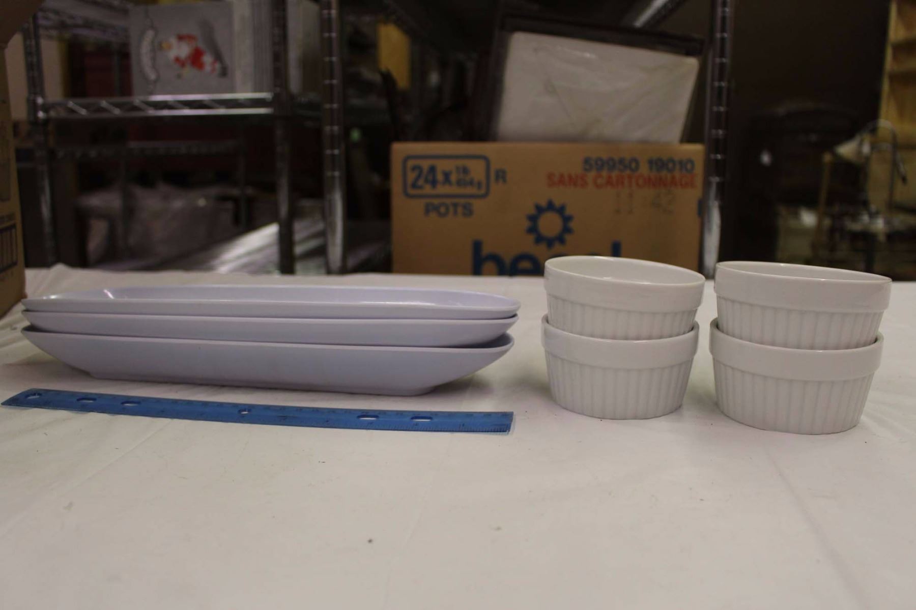 Lot of Dipping Bowls & Serving Trays